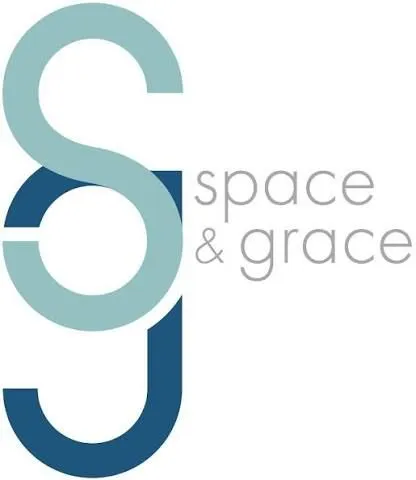 Space & Grace logo in teal, blue, and gray